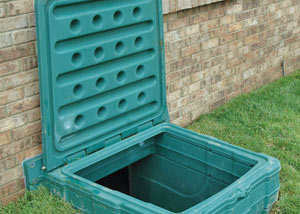 lockable crawl space access door installed in Rye