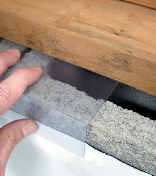 Block wall clear covering for wet crawl spaces in Schenectady