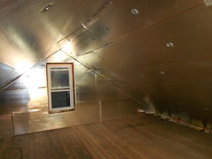 A Albany attic with SuperAttic installed.