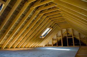 Cutaway view of attic in Danbury